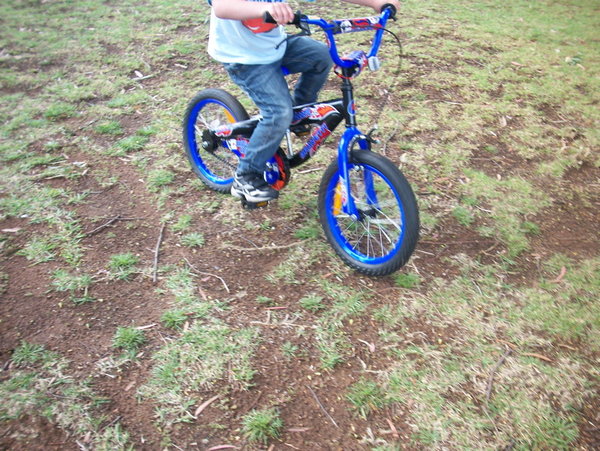 Harry and his new bike