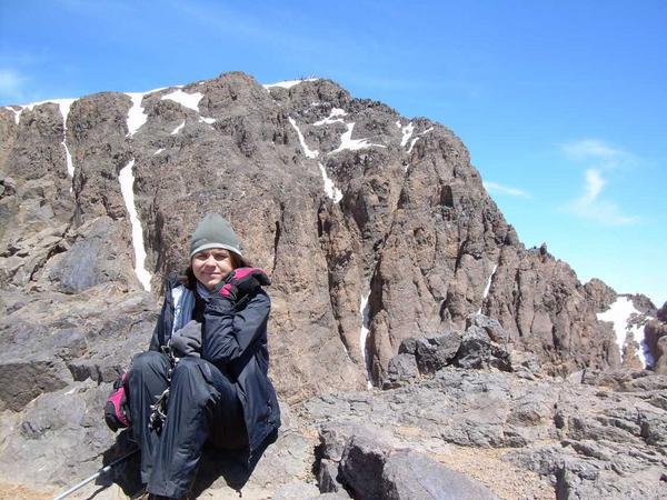 On Toubkal, not feeling very well..!