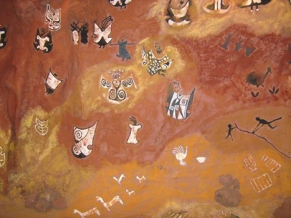 Cave paintings in Salta museum