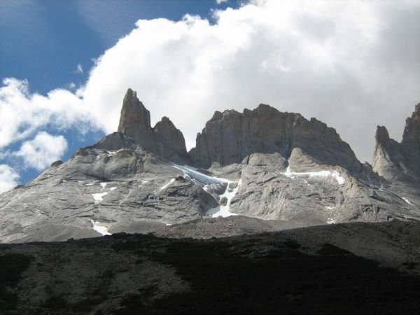 Torres del Paine view from Valle Frances