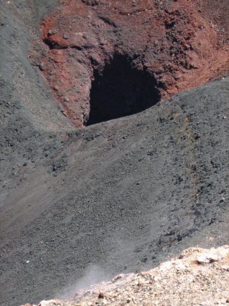 Crater Navidad - notice the gases at the bottom of the picture