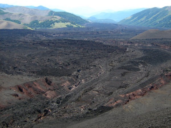 Massive lava field