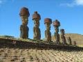 Moai at Anakena Beach