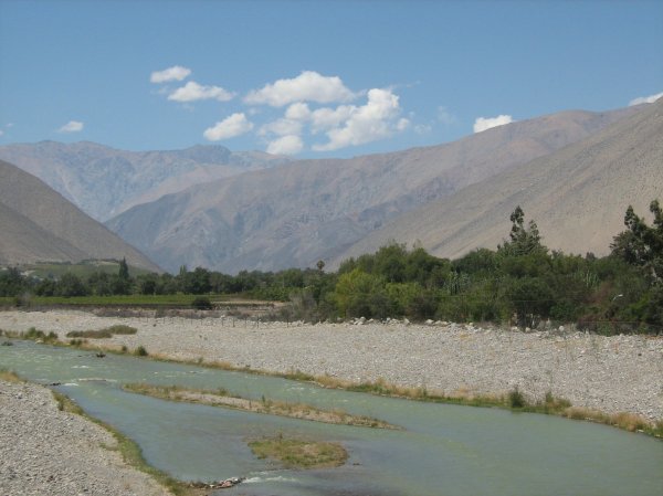 River near Pisco Elqui