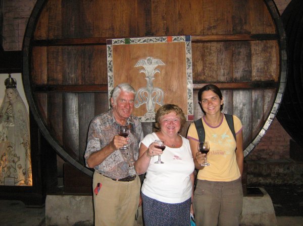 Wine tasting in Mendoza with my Mum and Dad