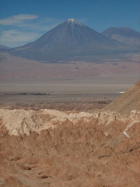 Volcan Licancabur from the Valle de la Muerte