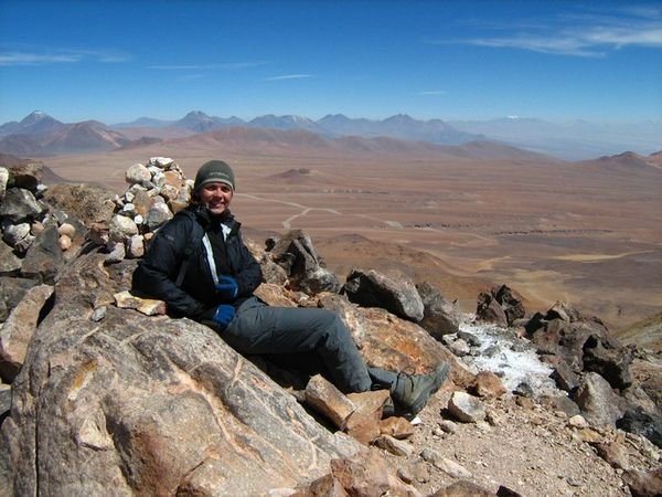 Me relaxing on Cerro Toco summit!