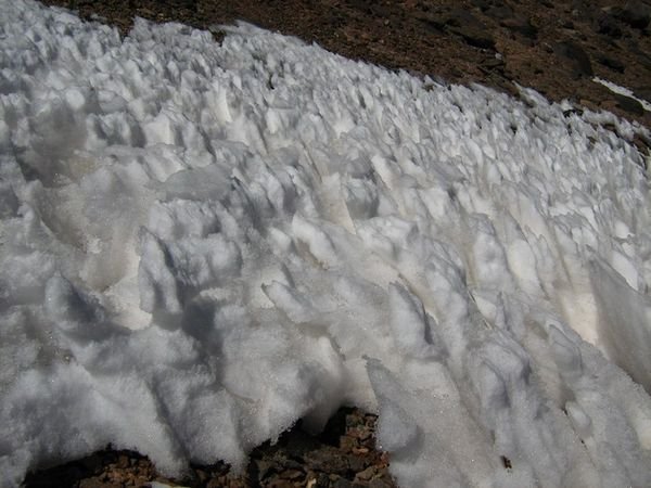 Ice penitentes, Cerro Toco
