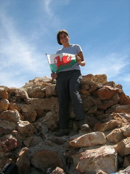 Ruth from Wales at the summit of Cerro Rico