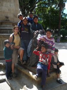 Me with some of the local kids, Sucre