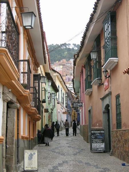 Nice colonial style street, La Paz