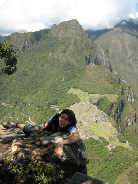 Me climbing Wayna Picchu!