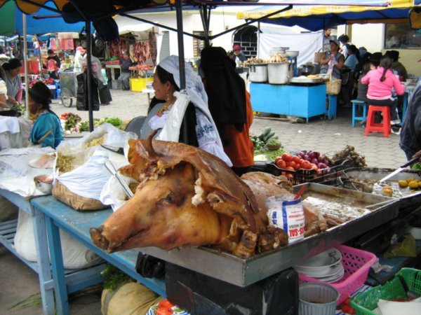 Lunchtime, Otavalo market