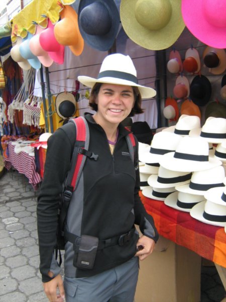 Me with my panama hat, Otavalo Market