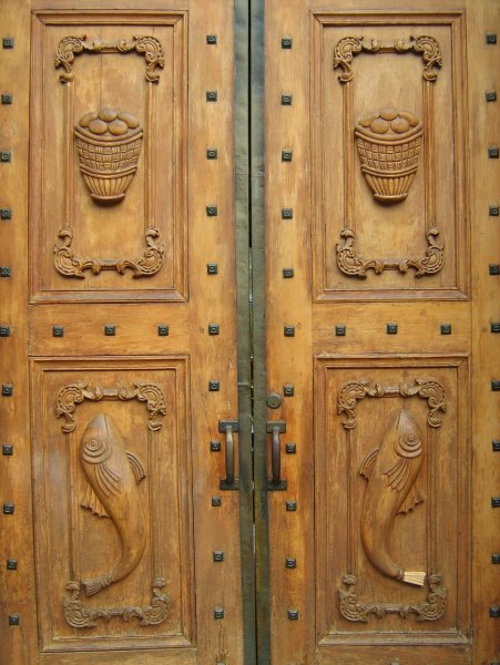 Doorway at the Santuario de las Lajas