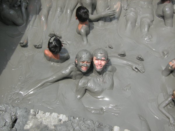 Barry and me in the mud volcano