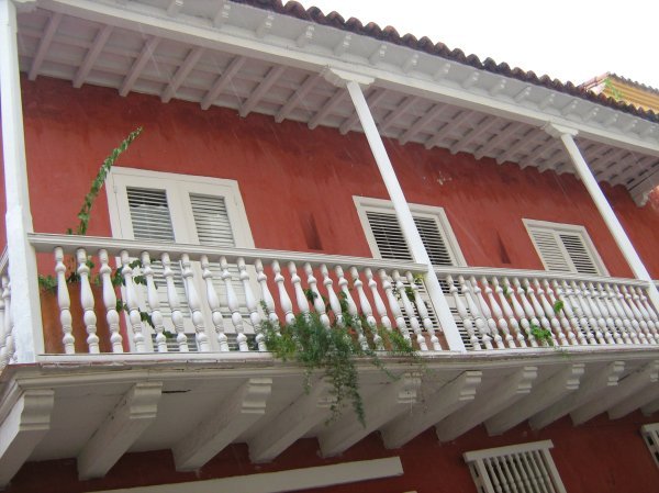 Freshly painted balcony, Cartagena