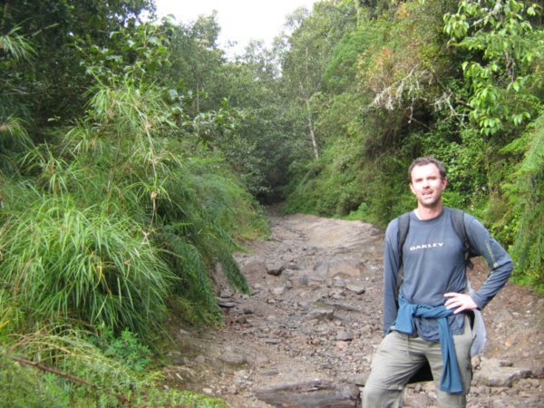 Barry on the path to Volcan Baru