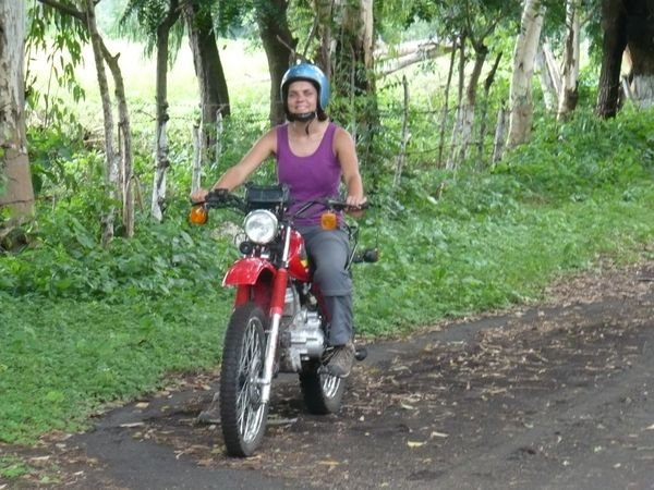 Me on my motorbike, Isla de Ometepe