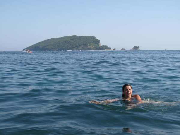 Swimming near Budva