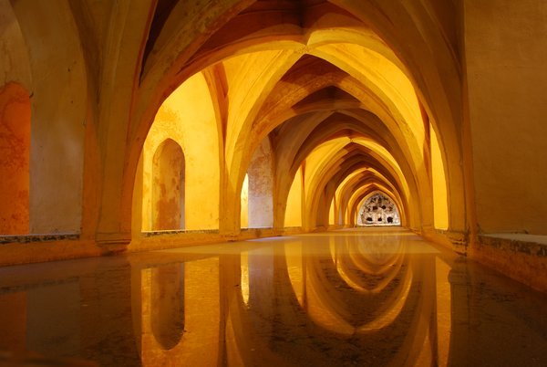 Reflections in the Alcazar, Seville
