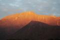 View of Mt Meru and the Ash Cone at Sunrise