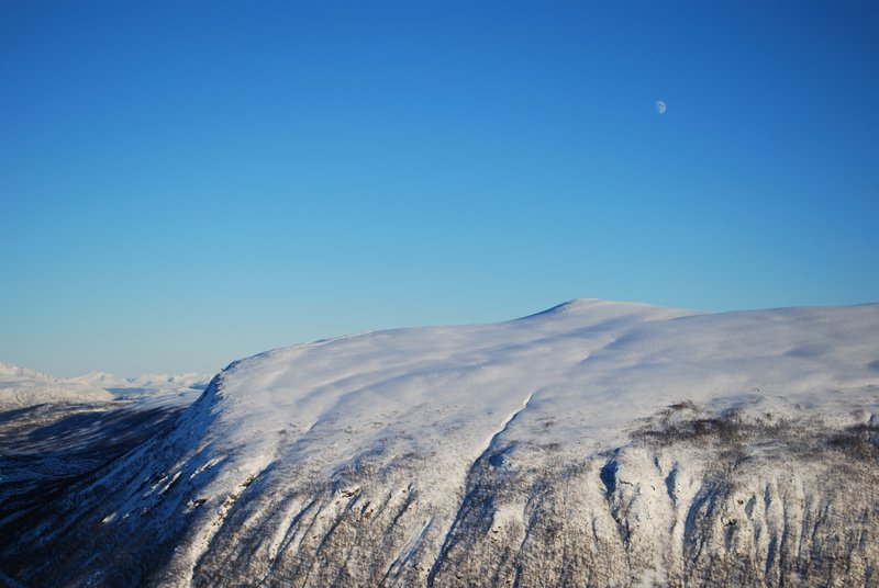 Snowy Mountain near Tromso
