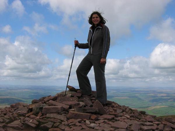 Me on top of the highest peak in South Wales