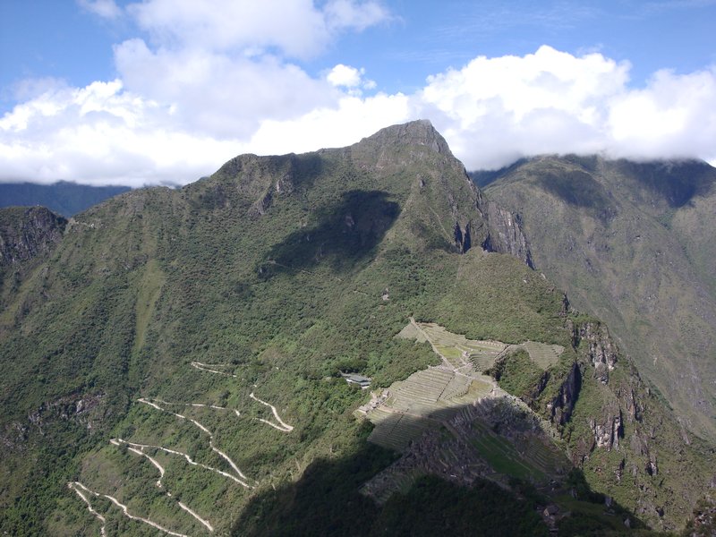 View at the top of Huayna Picchu