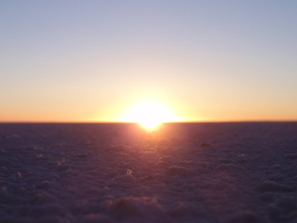 Sunrise Over the Salt Flats