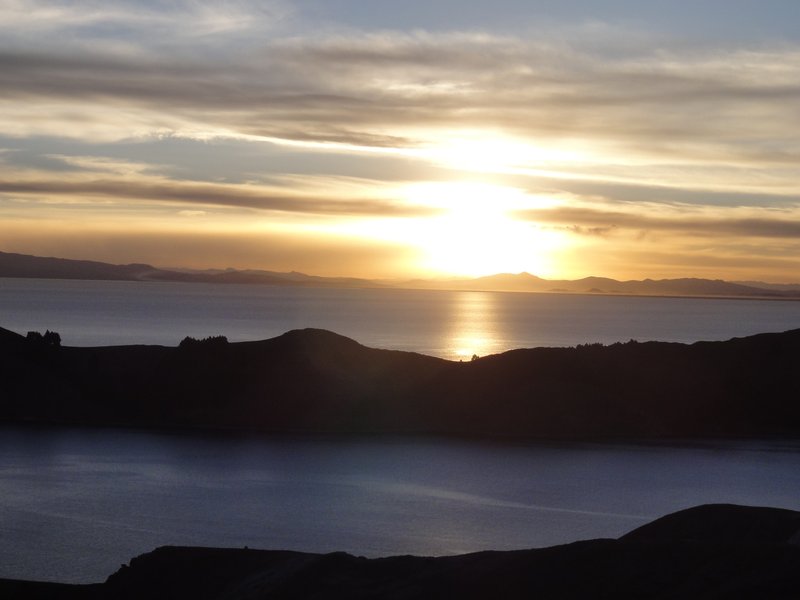 Sunset from Isla del Sol