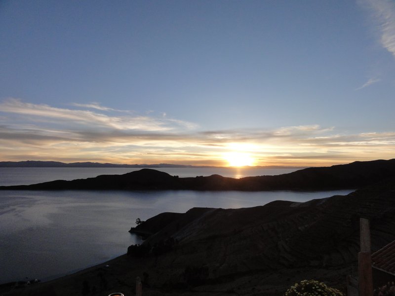 Sunset from Isla del Sol
