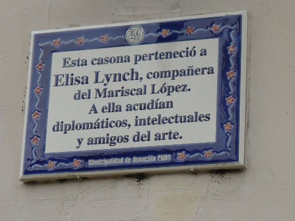 Eliza Lynch Plaque