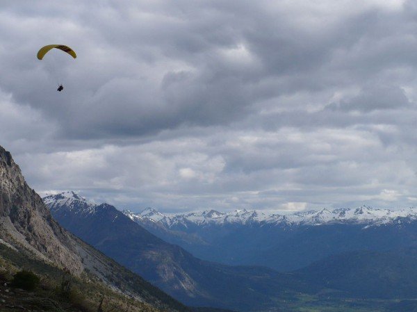 Paraglider near Piltriquitron