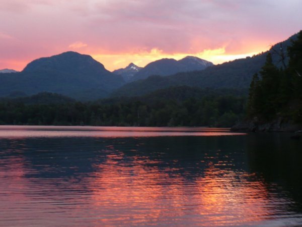 Sunset on Lago Lacar