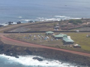 Camping Mihinoa from the air