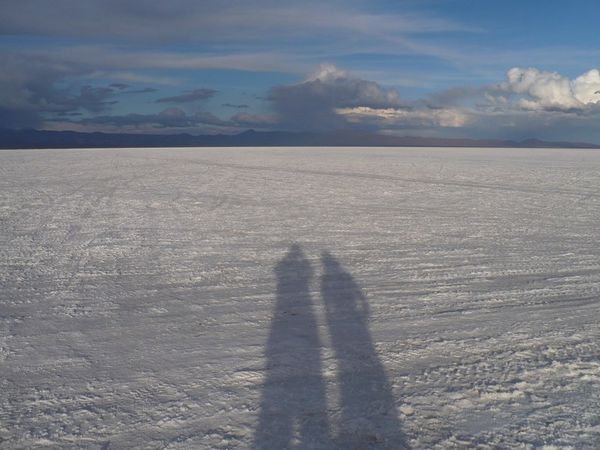 Shadows on the Salt Flats