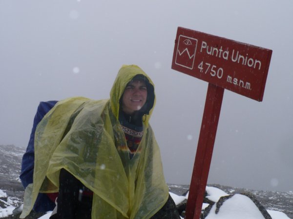 Ruth at Punta Union Pass