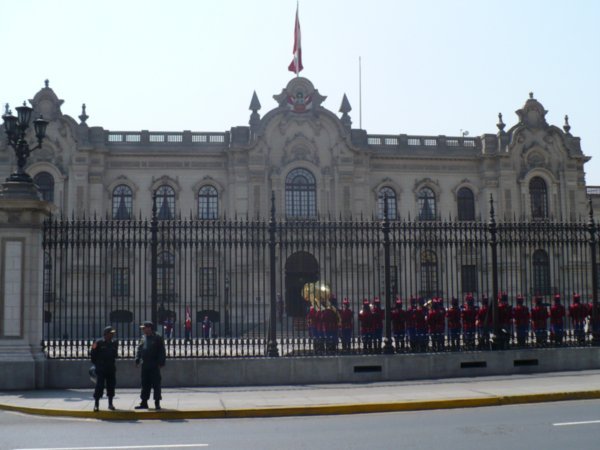 Changing of the Guard, Plaza de Armas