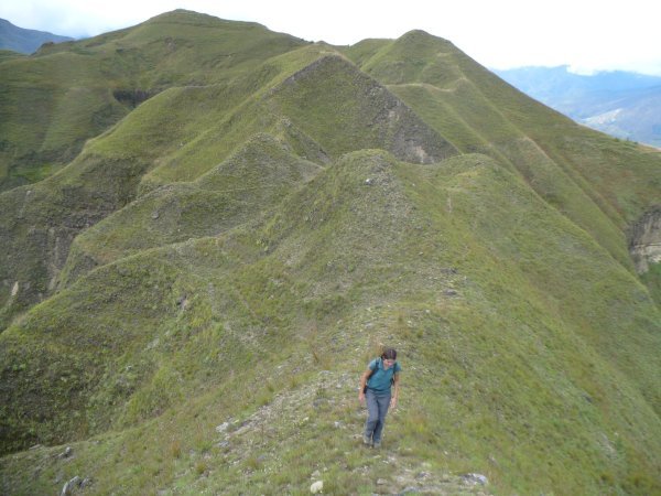 Ruth hiking in Vilcabamba
