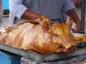This little piggy went to Otavalo Market
