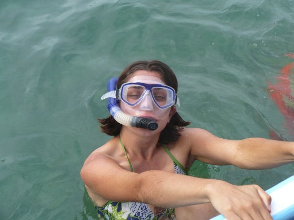 Ruth snorkelling
