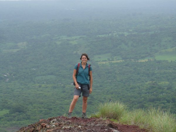 Ruth on Volcan Masaya