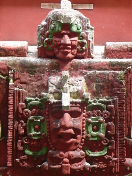 Restored mayan temple
