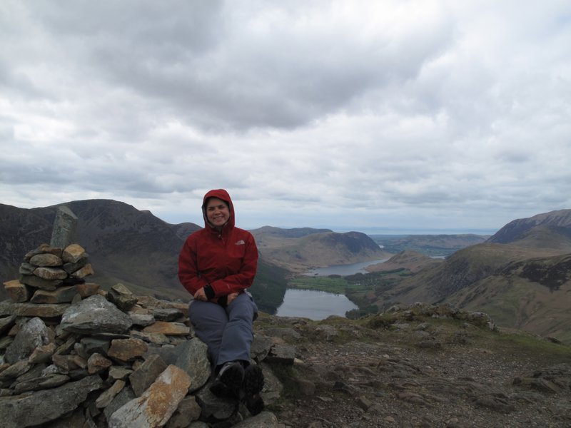 Ruth on the summit of Fleetwith Pike