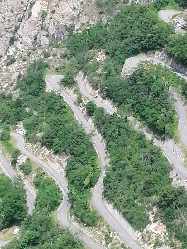 View of the switchbacks