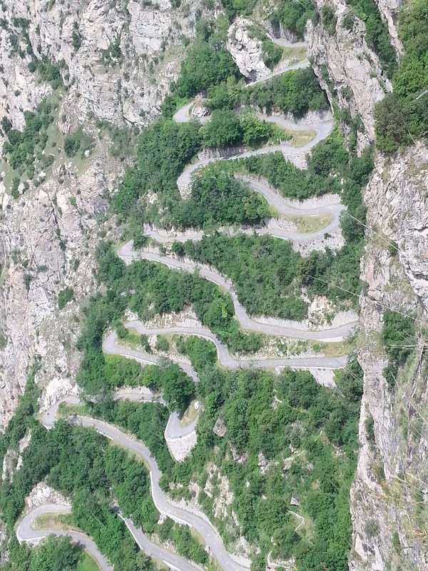 View of the switchbacks