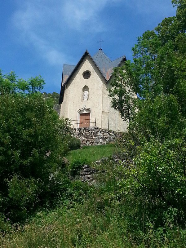 Church at the top of the climb