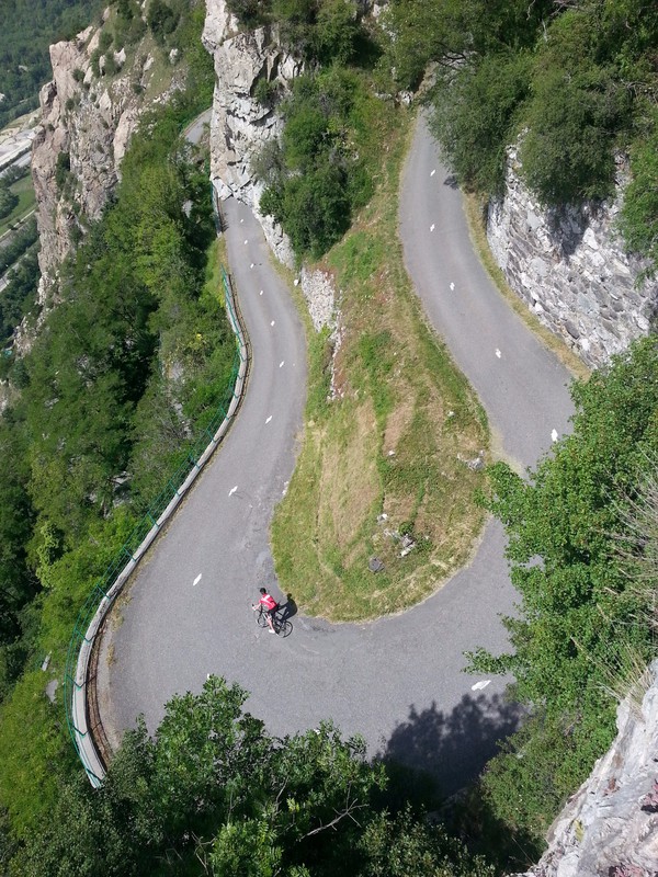 View of the 2nd last switchback