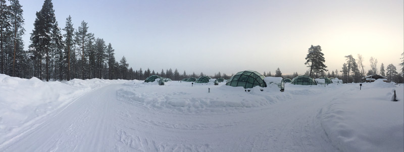 Notre igloo de verre à Kakslauttanen 